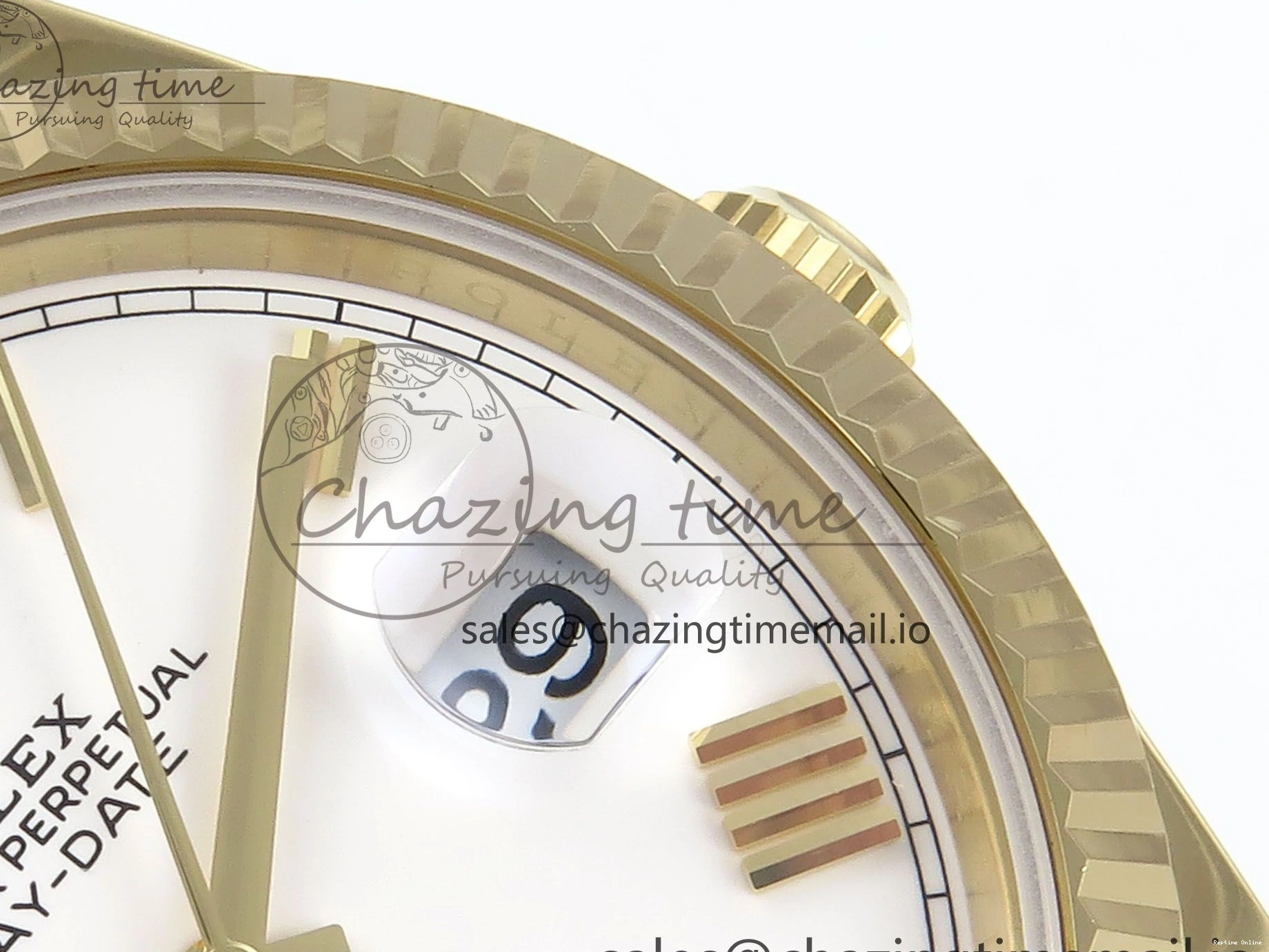 1223 WaterResistant Day Date 40 YG 228238 Noob 1:1 Best Edition White Roman Dial on President Bracelet A2836 (Gain Weight) 795